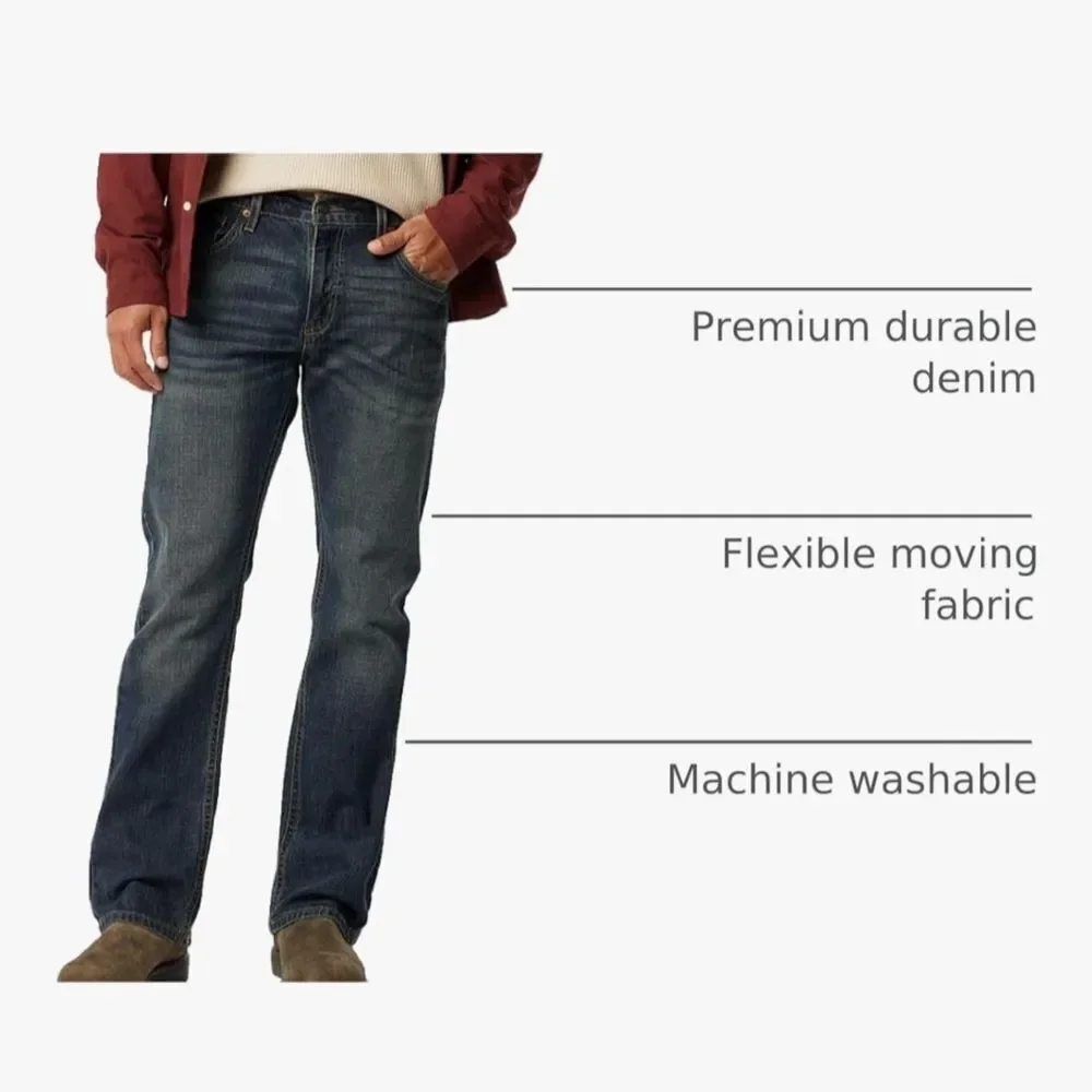 Levi's Men's Bootcut Jeans in Deep Blue